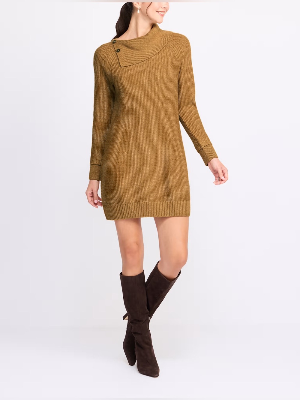 Market & Spruce Bella Button Collar Detail Dress